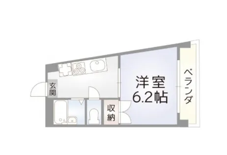 オークヴィラ小倉【309号室】の間取り