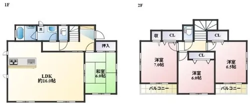 福岡県北九州市小倉南区葛原本町5丁目【一戸建】の間取り