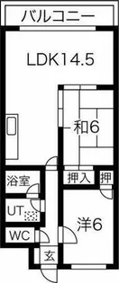 エスポワール交野【4階】の間取り