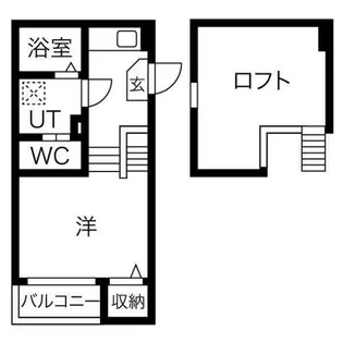 ネオメゾナ津賀田【1階】の間取り