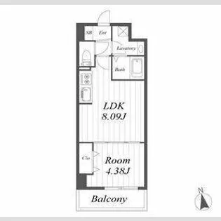 オルフェア都島【5階】の間取り