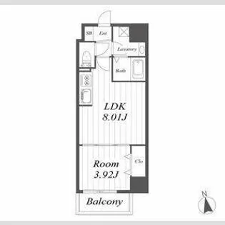 オルフェア都島【3階】の間取り
