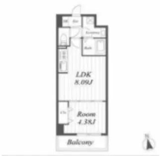 オルフェア都島【1階】の間取り