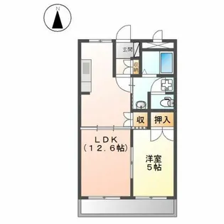 プロニティB【1階】の間取り