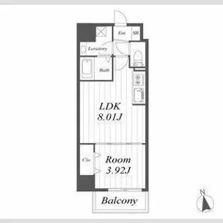 オルフェア都島【2階】の間取り