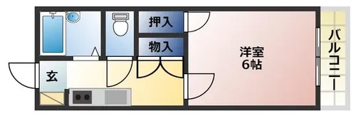 ハイツ山手【101号室】の間取り