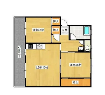 ユートピア葛原【3階】の間取り