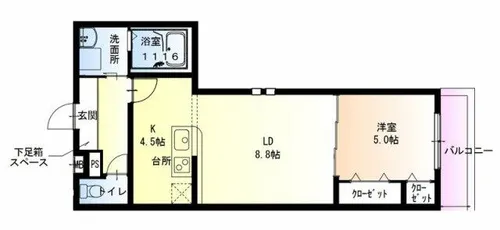 フジパレスJR尼崎【2階】の間取り