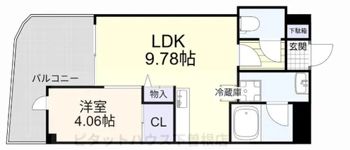 オリオンビル【401号室】の間取り