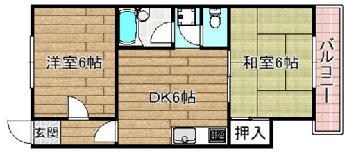 グランドハイツ38【3階】の間取り