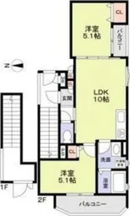 大阪府門真市朝日町【アパート】の間取り