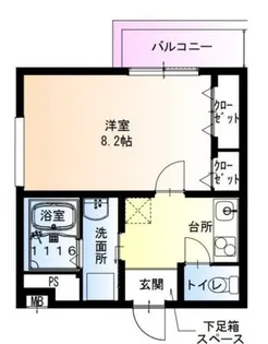 兵庫県宝塚市光明町【アパート】の間取り