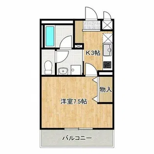 シャンポール【1階】の間取り