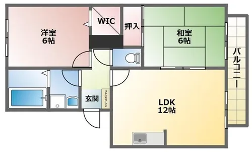ピアーリッジ【2階】の間取り