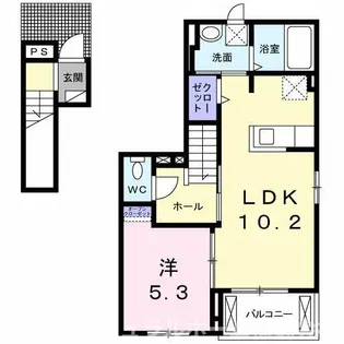 サニーハウス【2階】の間取り
