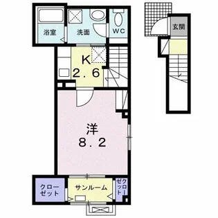 アウル【2階】の間取り