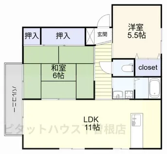 プラティーク・アヴェニュー A棟【202号室】の間取り