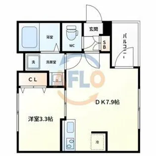 ハーモニーテラス中宮Ⅱ【1階】の間取り