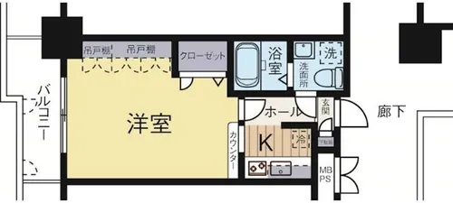 福岡県福岡市中央区薬院2丁目【マンション】の間取り