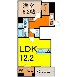アルカサール【6階】の間取り