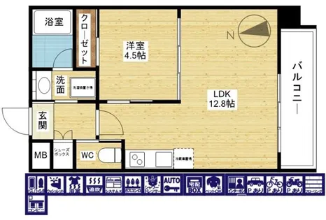 プレジオ塚本ASIAN【2階】の間取り