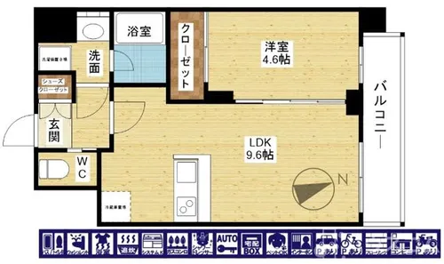 プレジオ塚本ASIAN【2階】の間取り