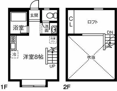 ル・シェノン苅安賀【1階】の間取り