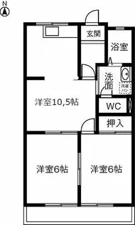 エクセル宮代【303号室】の間取り