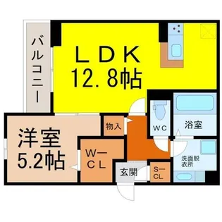 eclat AKEBONO【2階】の間取り