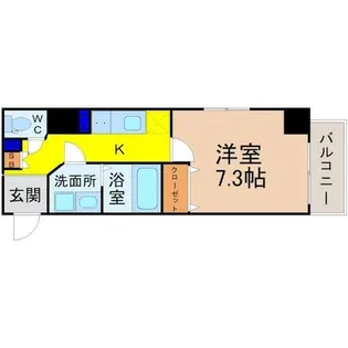 エストゥルースプラスノース名古屋【5階】の間取り