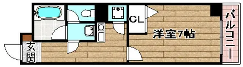 ロイヤル高槻【4階】の間取り