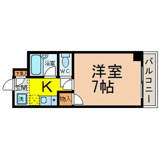 ドルフ亀島I【3階】の間取り