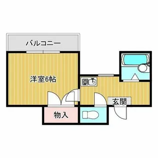 サンハイツ藤【1階】の間取り