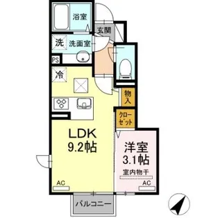 Cerezo.one【106号室】の間取り