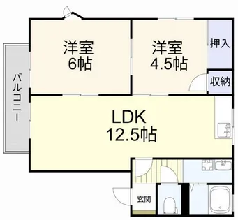 ウイング【101号室】の間取り