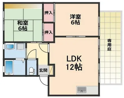 フレグランスクレフォート A棟【203号室】の間取り