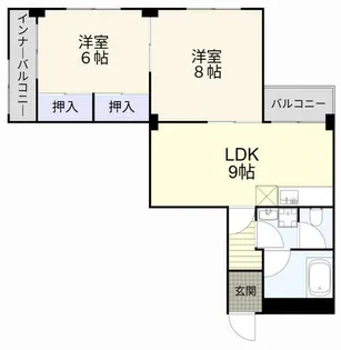 木登ビル【201号室】の間取り