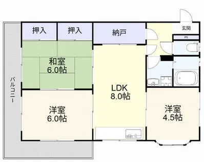 グリーンハイツハヤシ【3階】の間取り