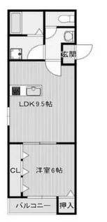 大阪府寝屋川市萱島本町【アパート】の間取り