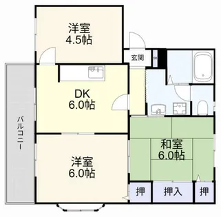 フレグランスビラ A棟【201号室】の間取り