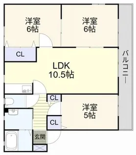 グランドメゾン D棟【102号室】の間取り