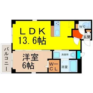 axis sakaeV【6階】の間取り