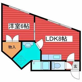 テラスハウス月寒【3階】の間取り