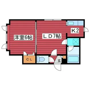 フォレスト月寒【1階】の間取り