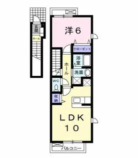 サンリット ヴィラ A【2階】の間取り