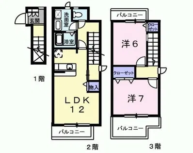 パインヒルズ【2階】の間取り