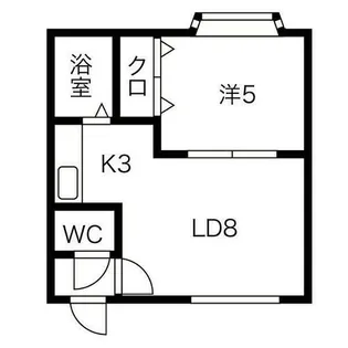 ウインズ麻生【101号室】の間取り