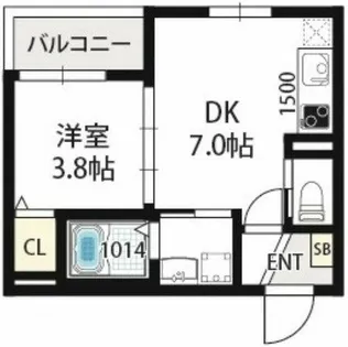 ロイヤルコートあびこ【2階】の間取り