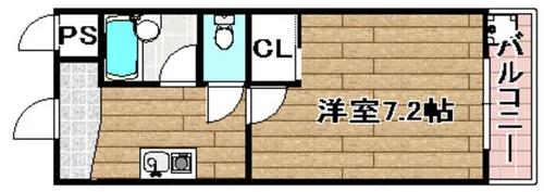 サンライン富田丘【4階】の間取り