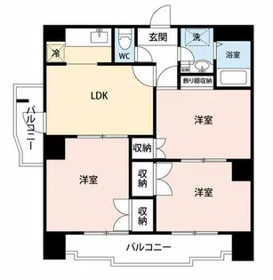 イーストガーデンポプラ館【701号室】の間取り